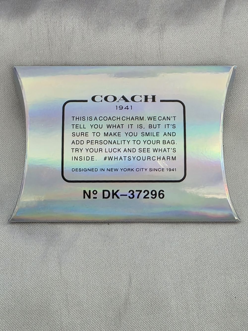 RARE Coach Iridescent Feather Charm Keychain DK-37296 - Picture 6 of 7